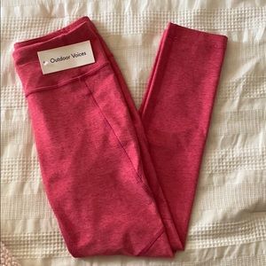 Outdoor Voices XS Fushia Leggings NEW